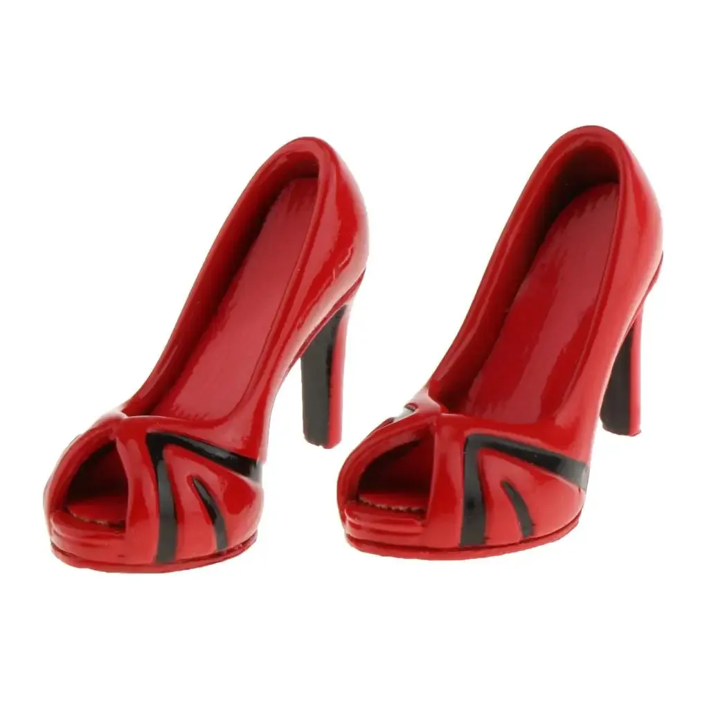 1/6 Scale Stilettos High Heels Shoes Sandals Model