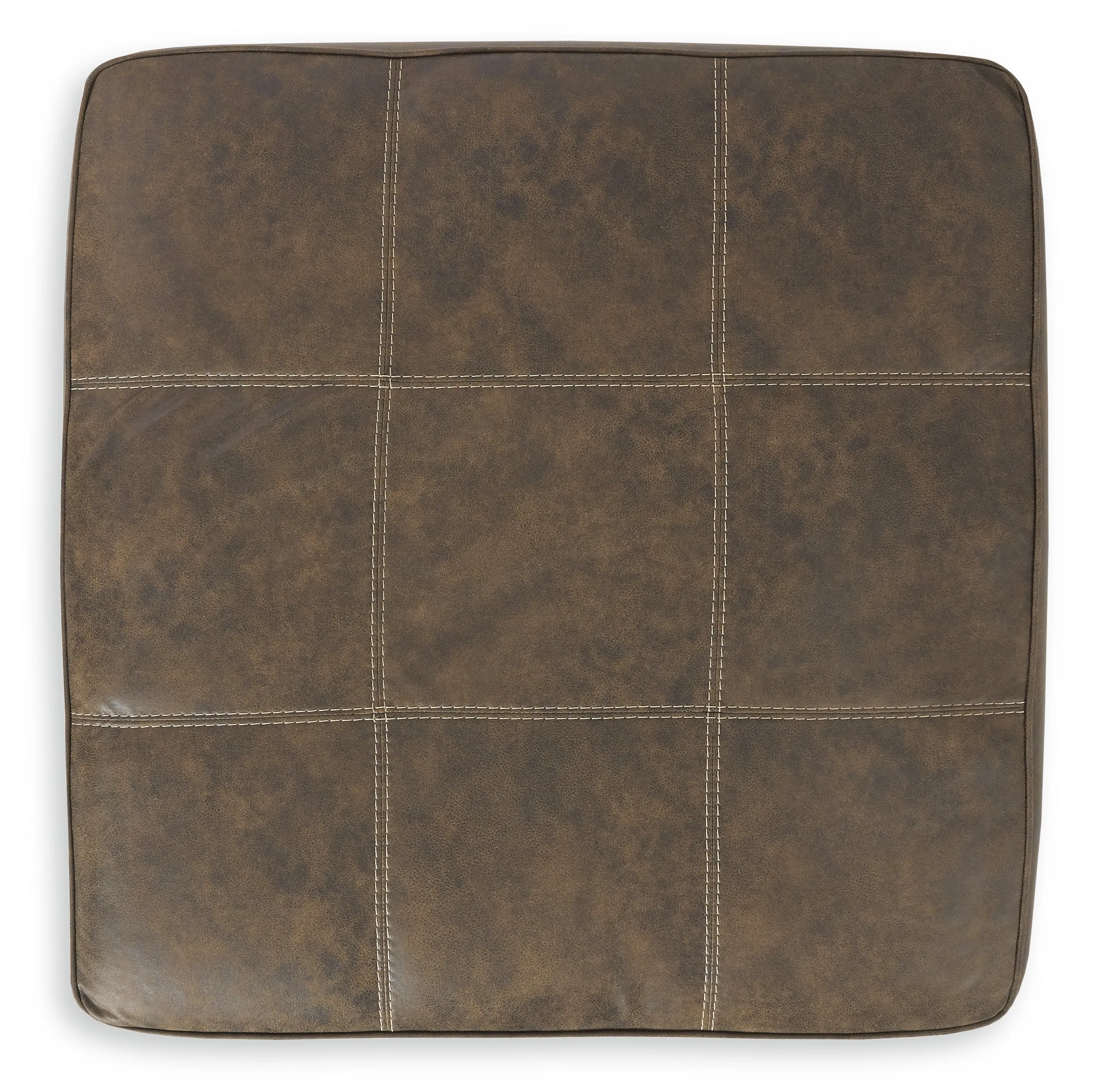 Abalone 3-Piece Sectional with Ottoman in Chocolate