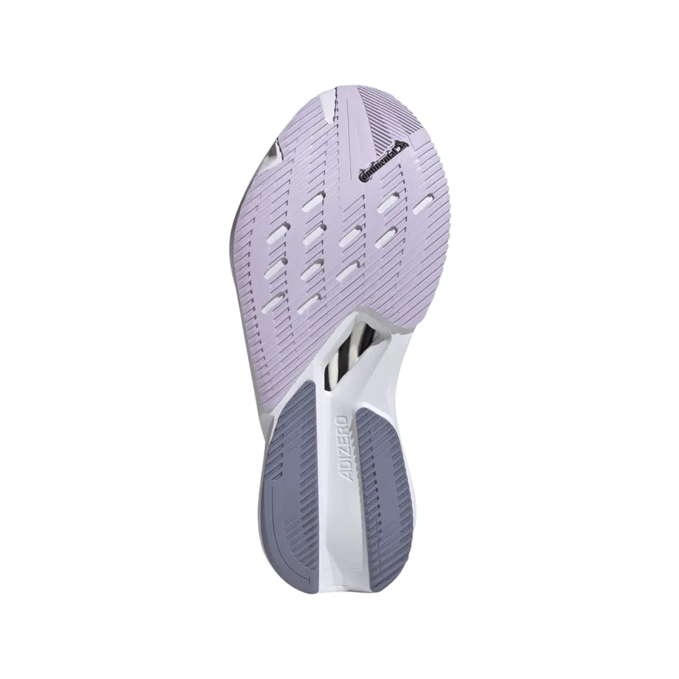 Adidas Women's Adizero Boston 12 Running Shoes in Bliss Lilac/Zero Metallic/Semi Green SS24