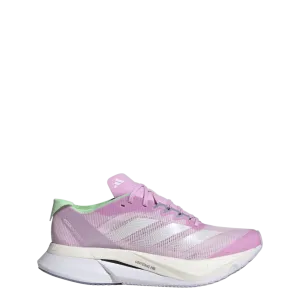 Adidas Women's Adizero Boston 12 Running Shoes in Bliss Lilac/Zero Metallic/Semi Green SS24