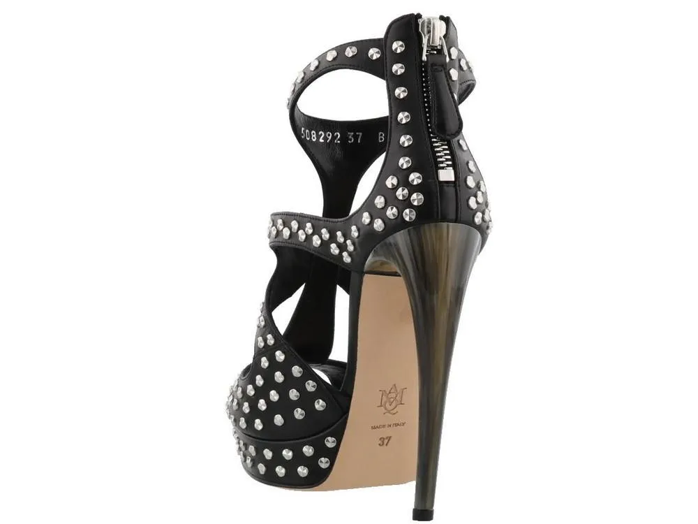 Alexander McQueen Studded Stiletto Sandals