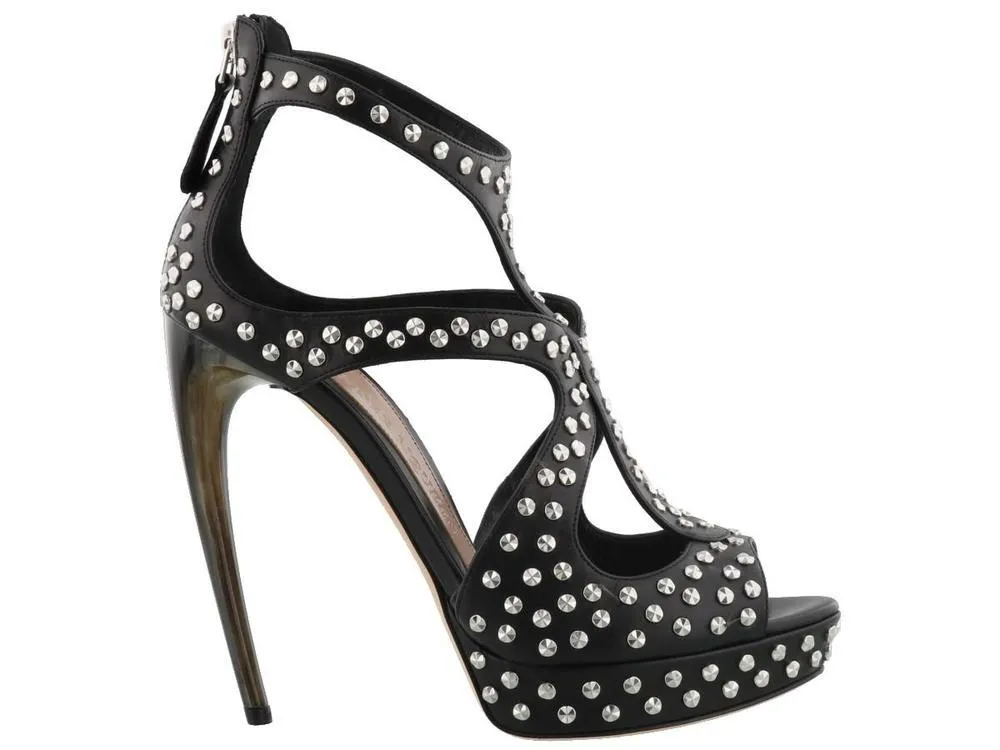 Alexander McQueen Studded Stiletto Sandals