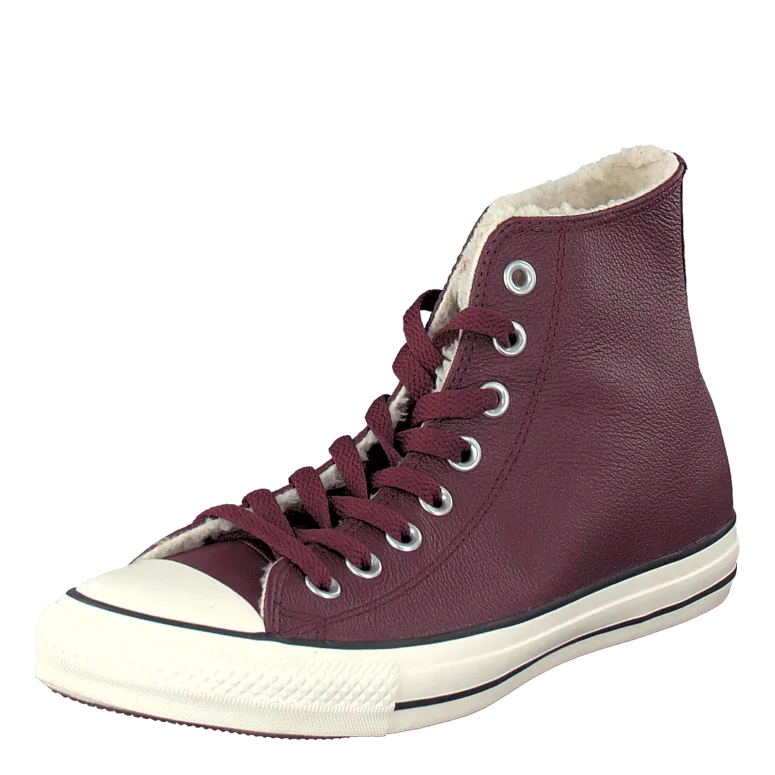 All Star Leather Shearling Deep Bordeaux/Natural/Egret