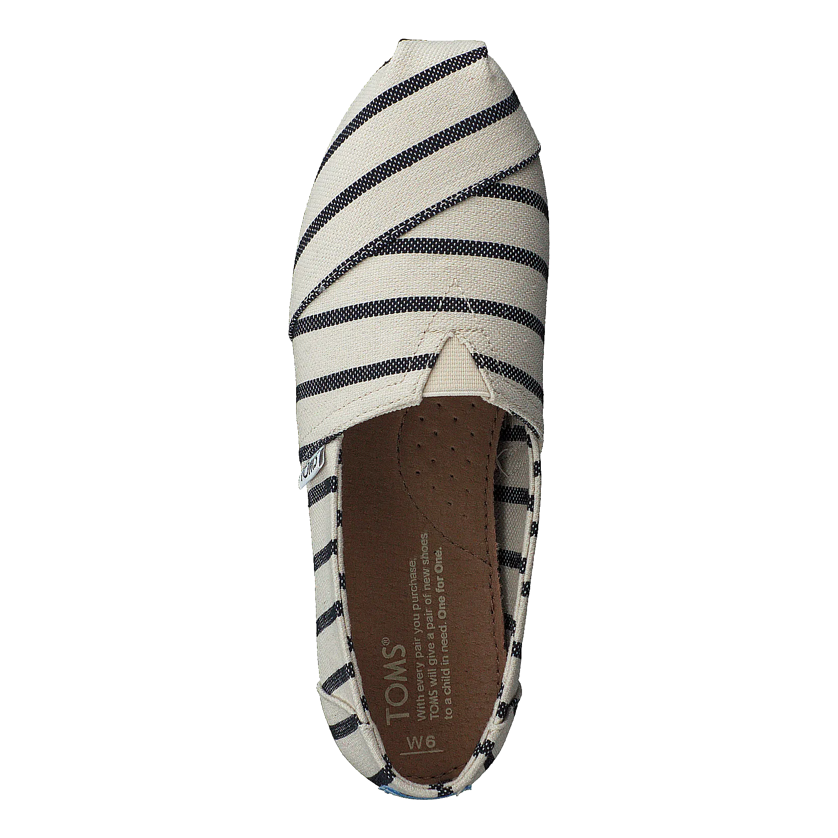 Alpargata White/navy  Riviera Stripe