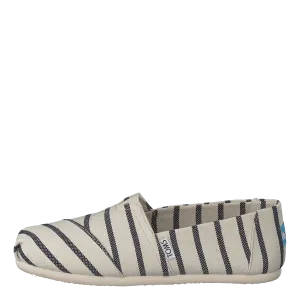 Alpargata White/navy  Riviera Stripe