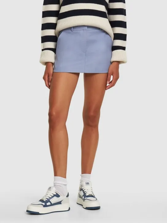 AMI Paris   New Arcade leather low top sneakers 