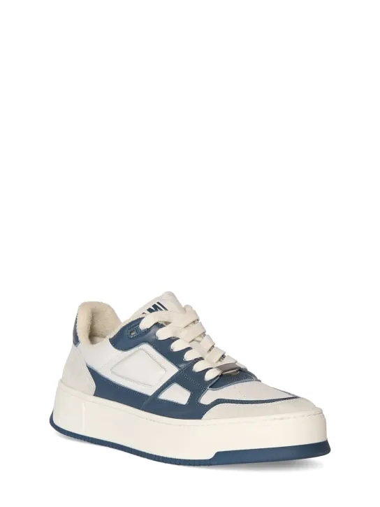 AMI Paris   New Arcade leather low top sneakers 