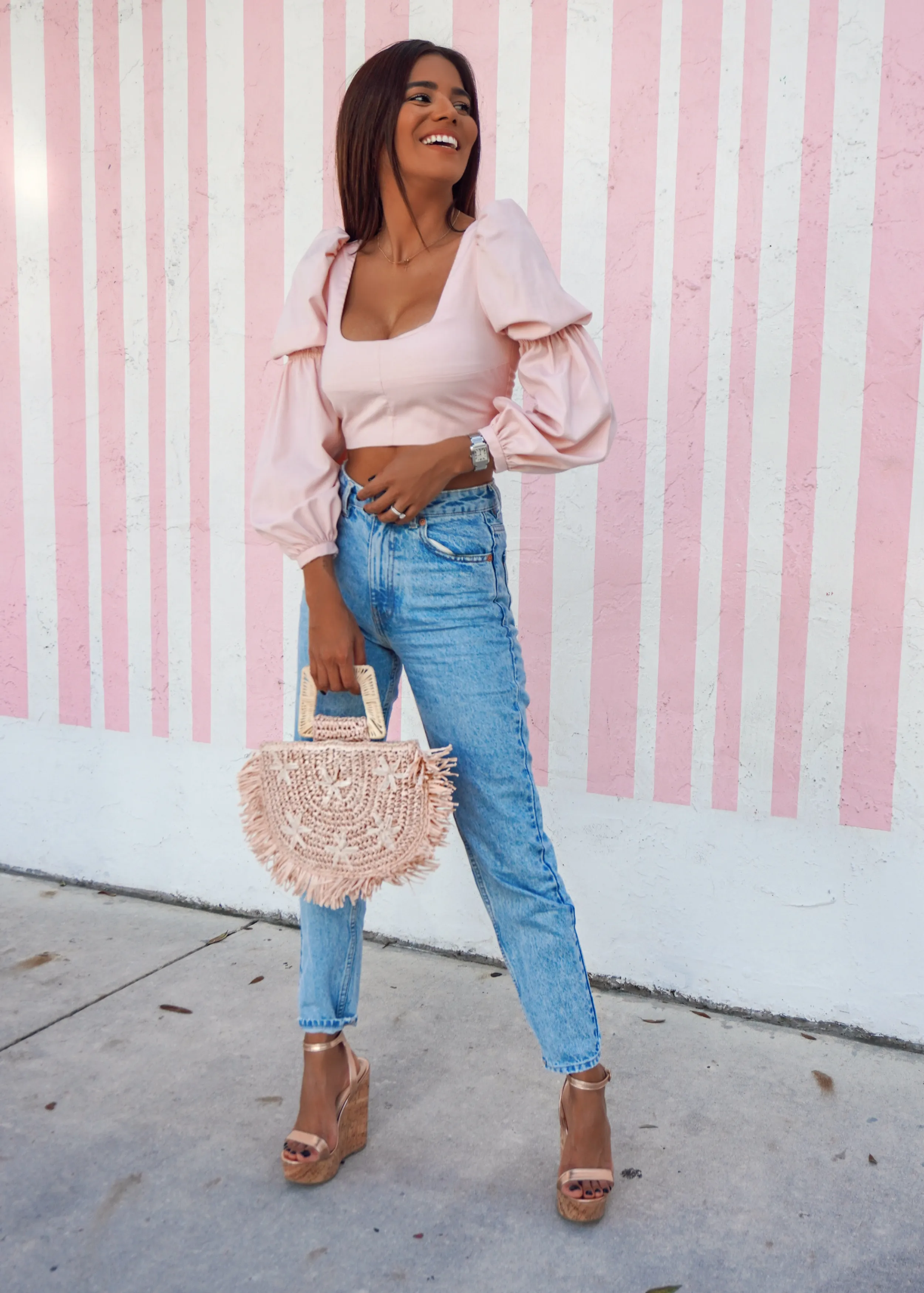 Amora Rose Gold Wedges
