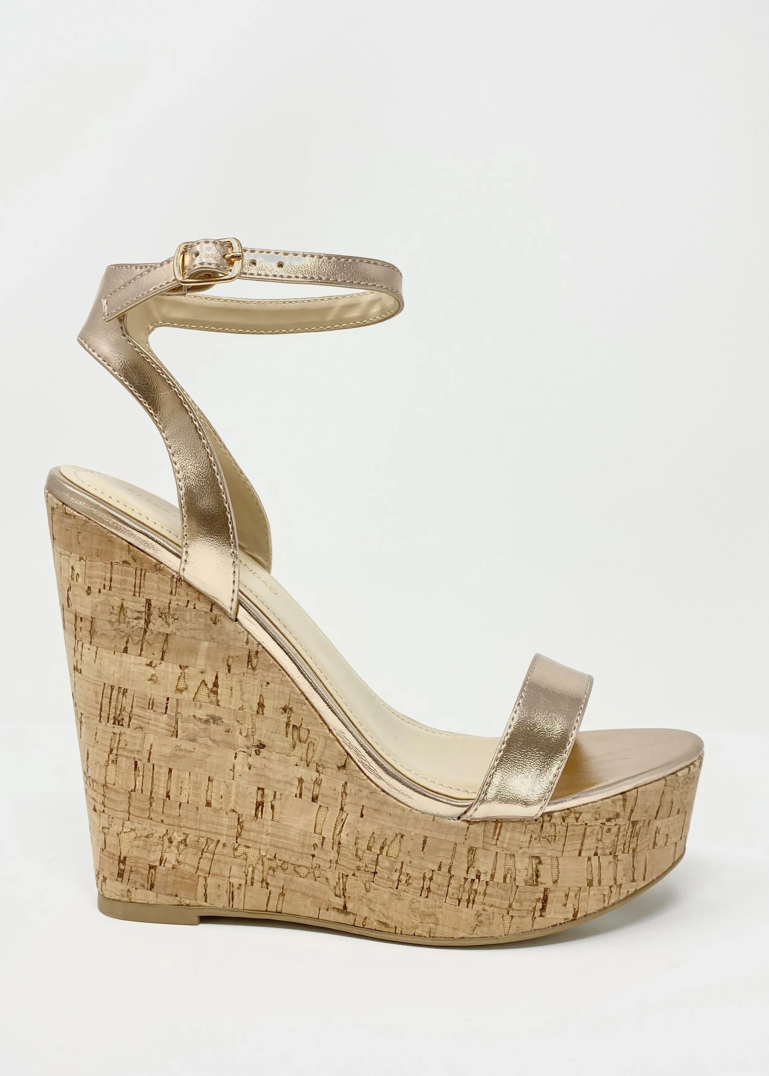 Amora Rose Gold Wedges