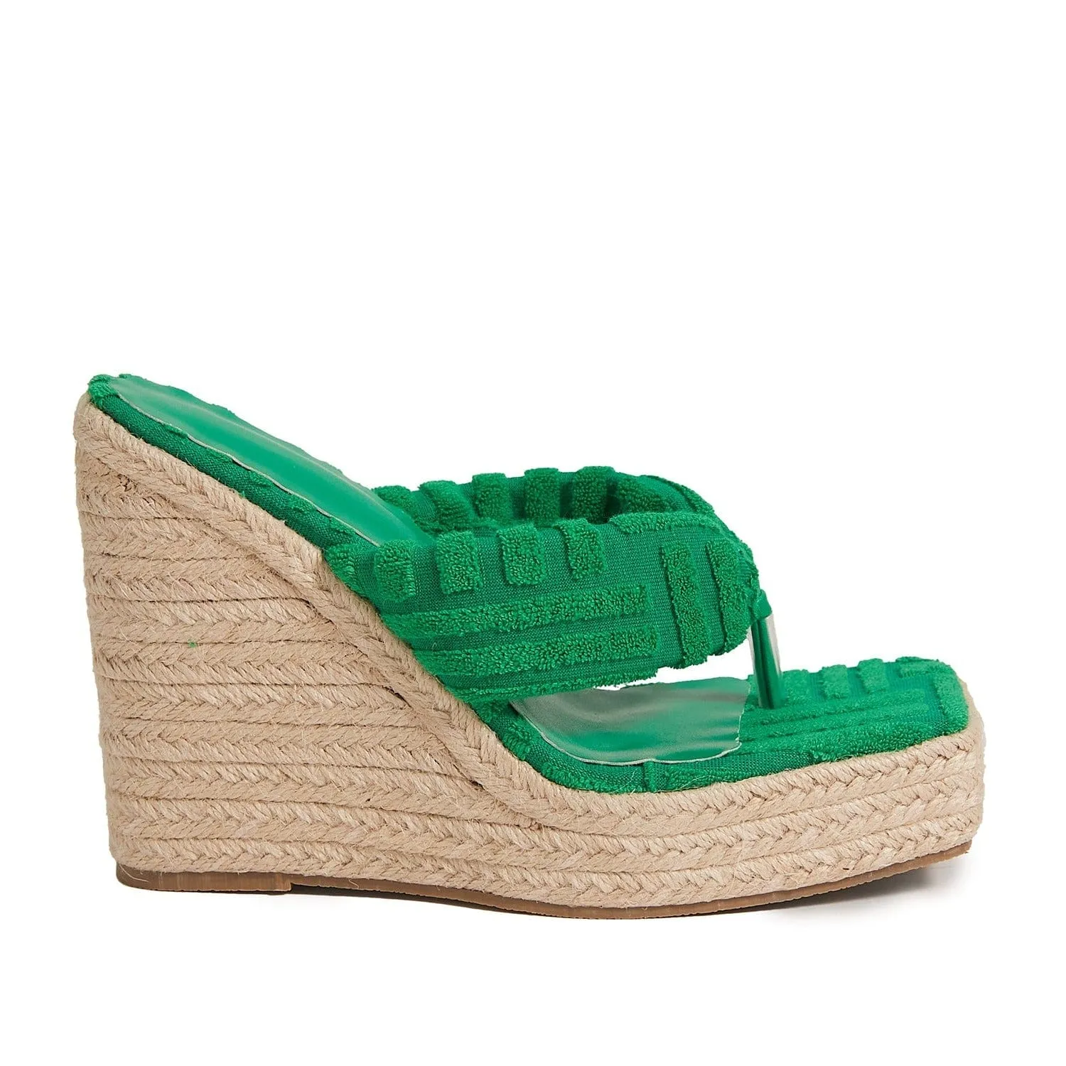 Amozae--Espadrille Wedge Thong Sandals