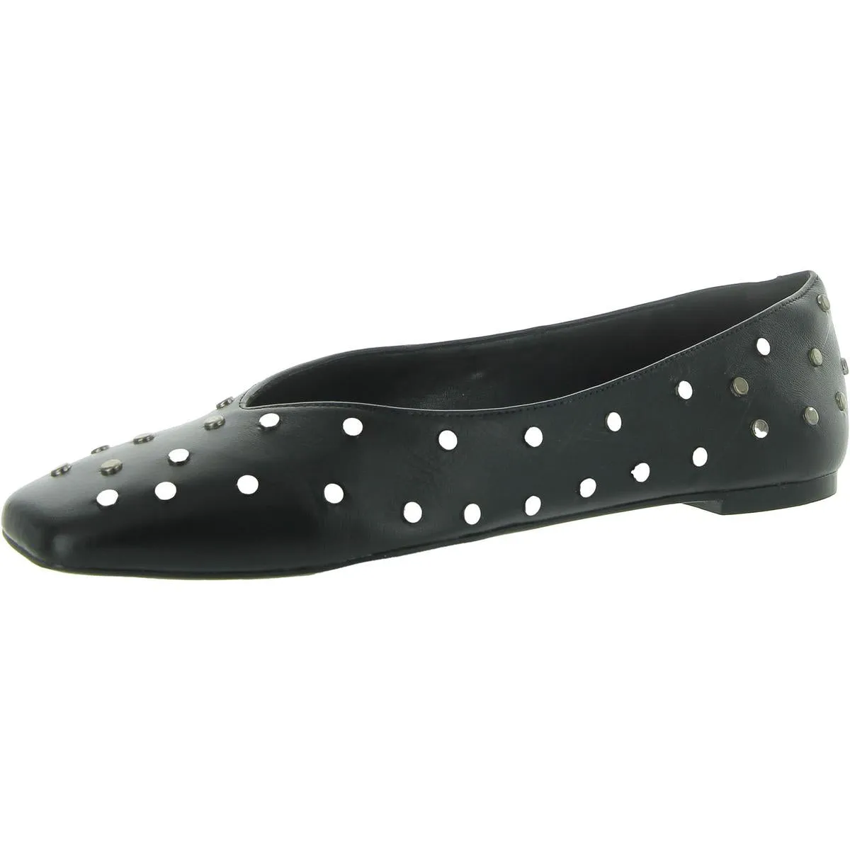 Arezzo Womens Slip On Square Toe Flat Shoes