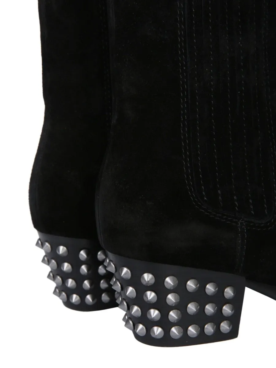 Ash Metallic Studded Hook Boots