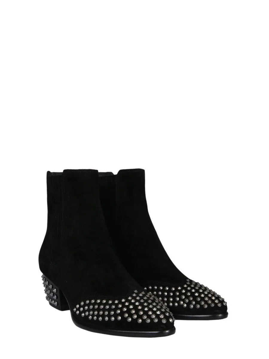 Ash Metallic Studded Hook Boots