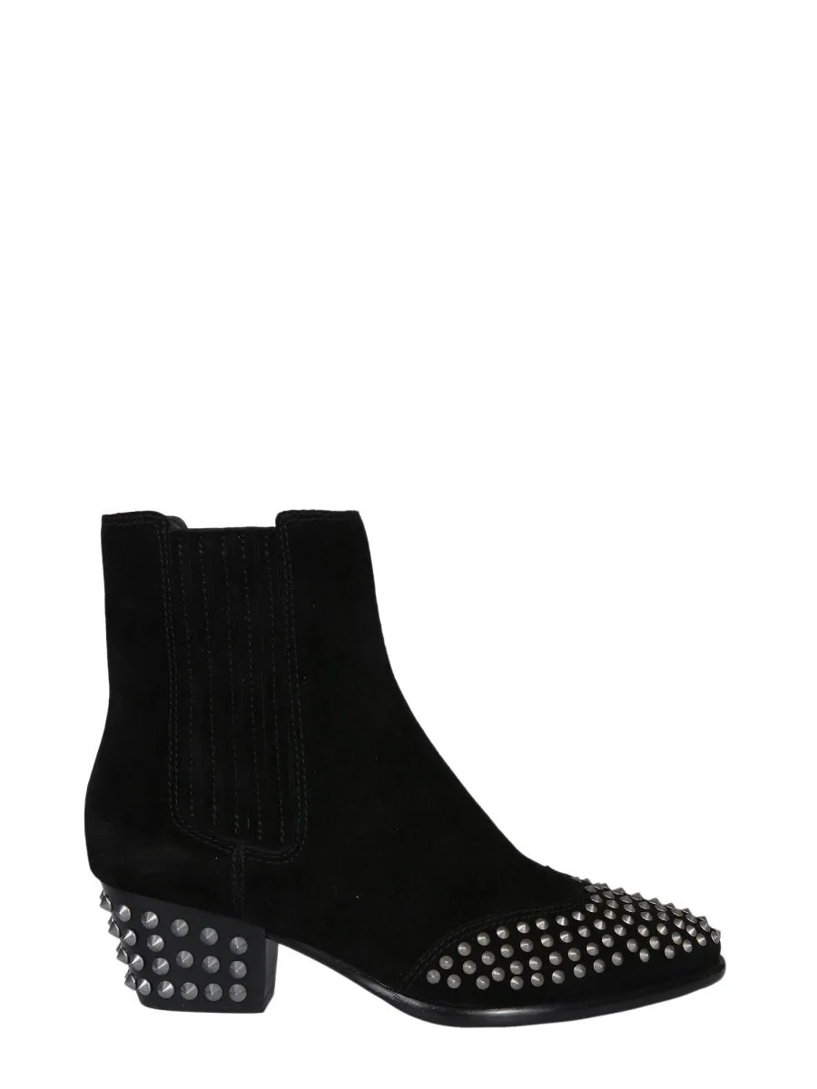 Ash Metallic Studded Hook Boots