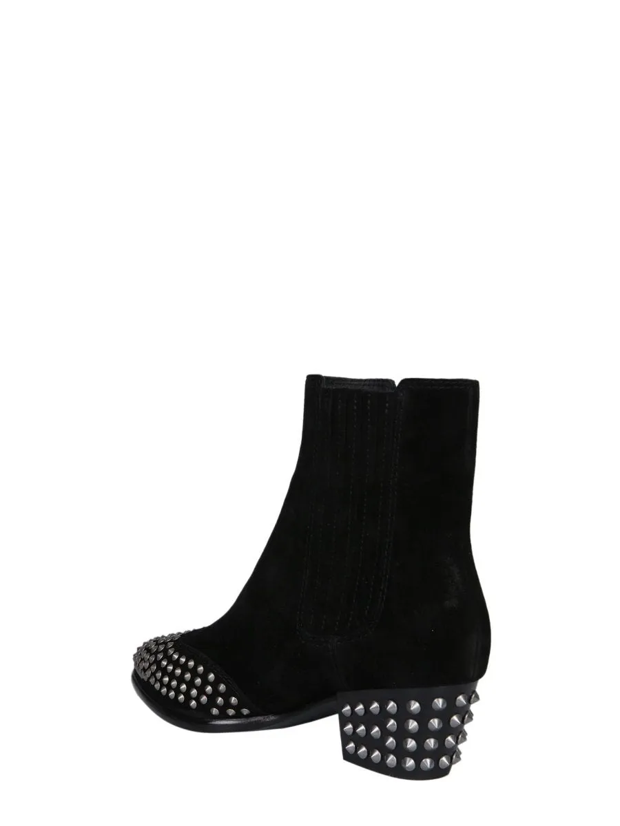 Ash Metallic Studded Hook Boots