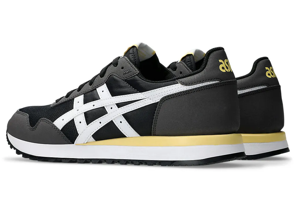 ASICS MEN'S TIGER RUNNER II BLACK/WHITE RUNNING SHOES