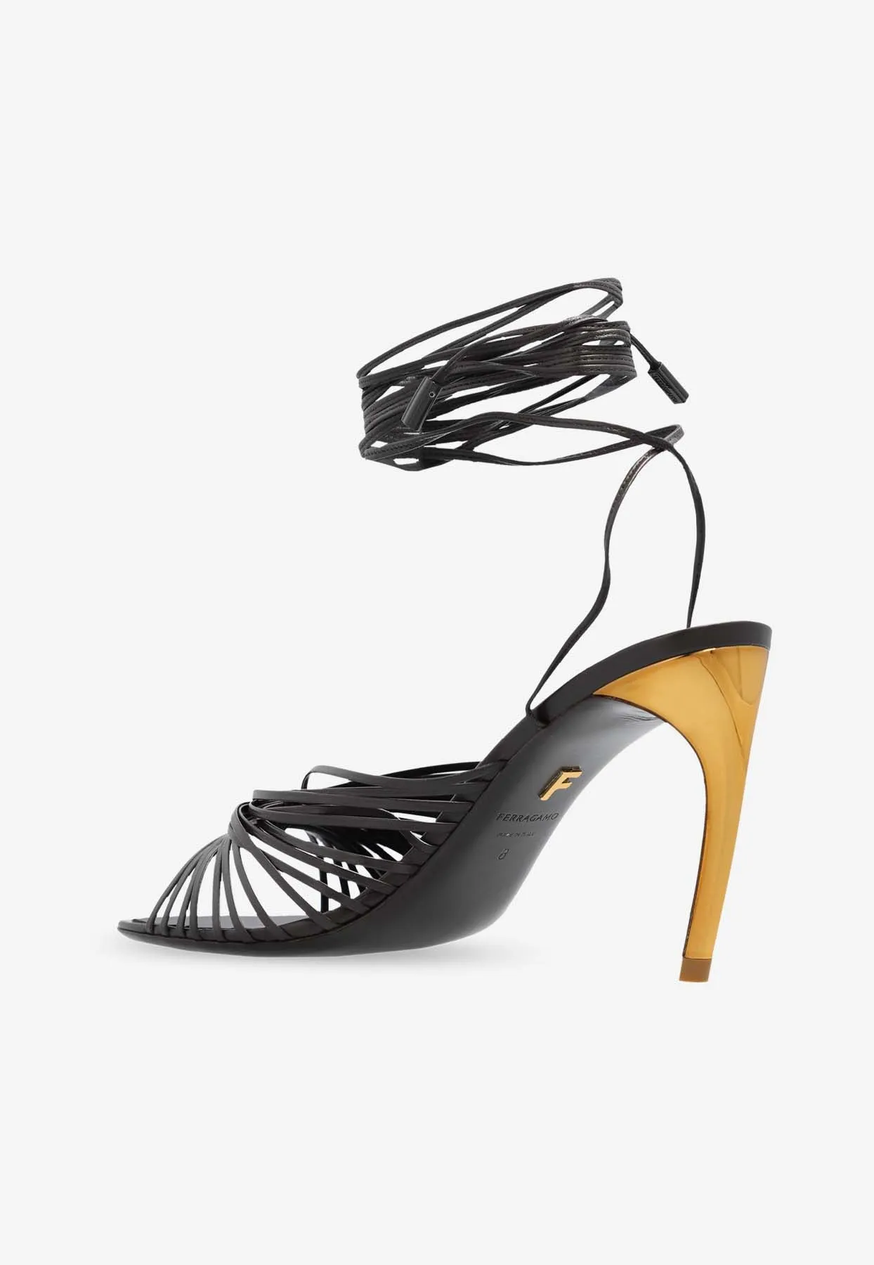 Atena 85 Strappy Leather Sandals