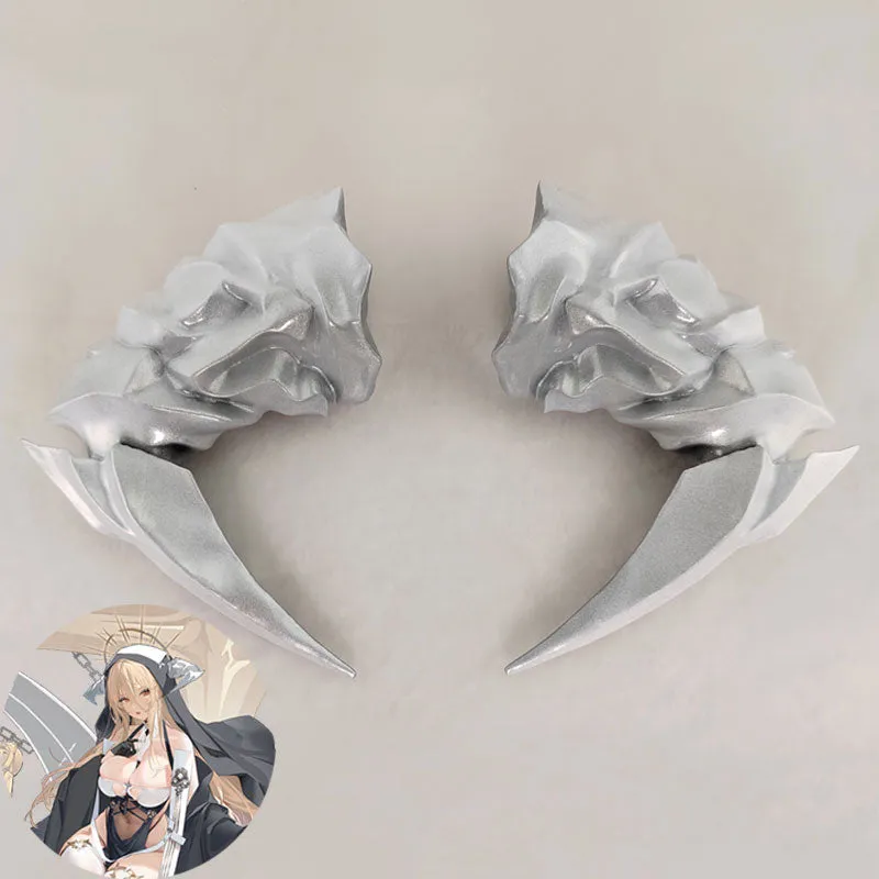 Azur Lane Implacable Nun Horn Headwear Cosplay Accessory Prop
