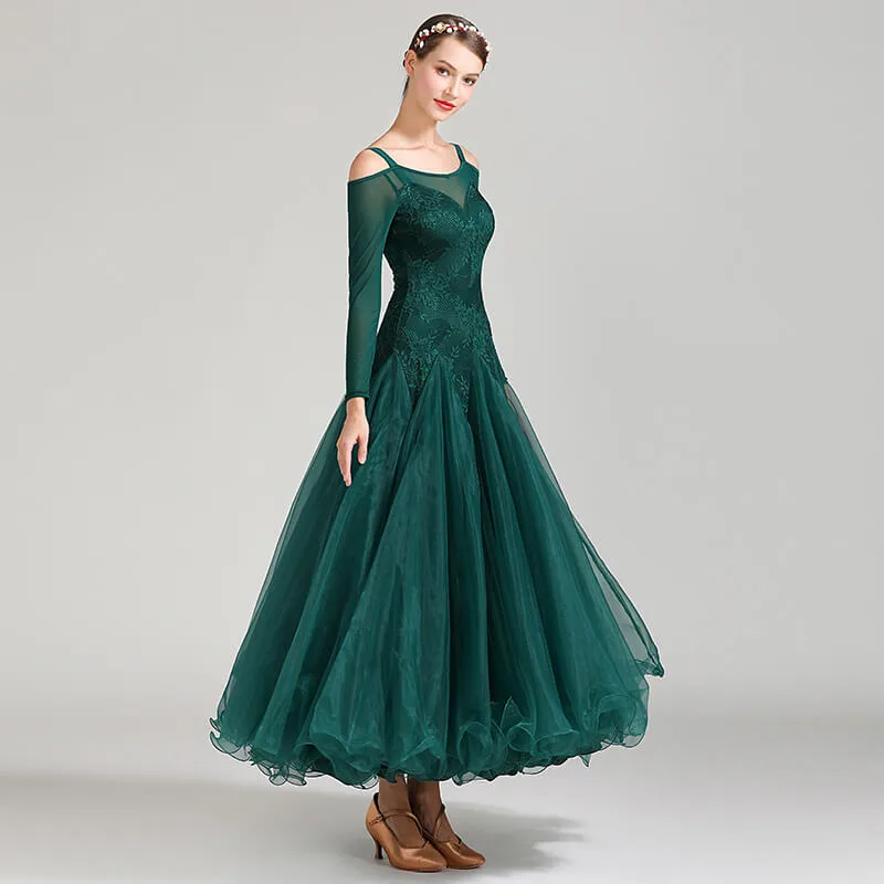 Ball Gown Long Ballroom Dress
