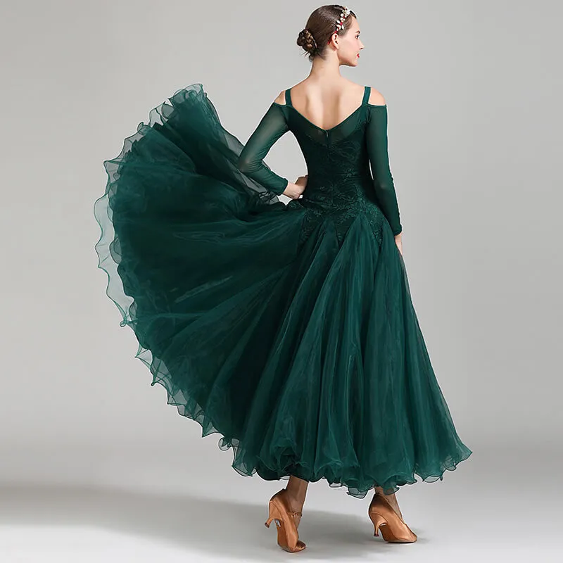 Ball Gown Long Ballroom Dress