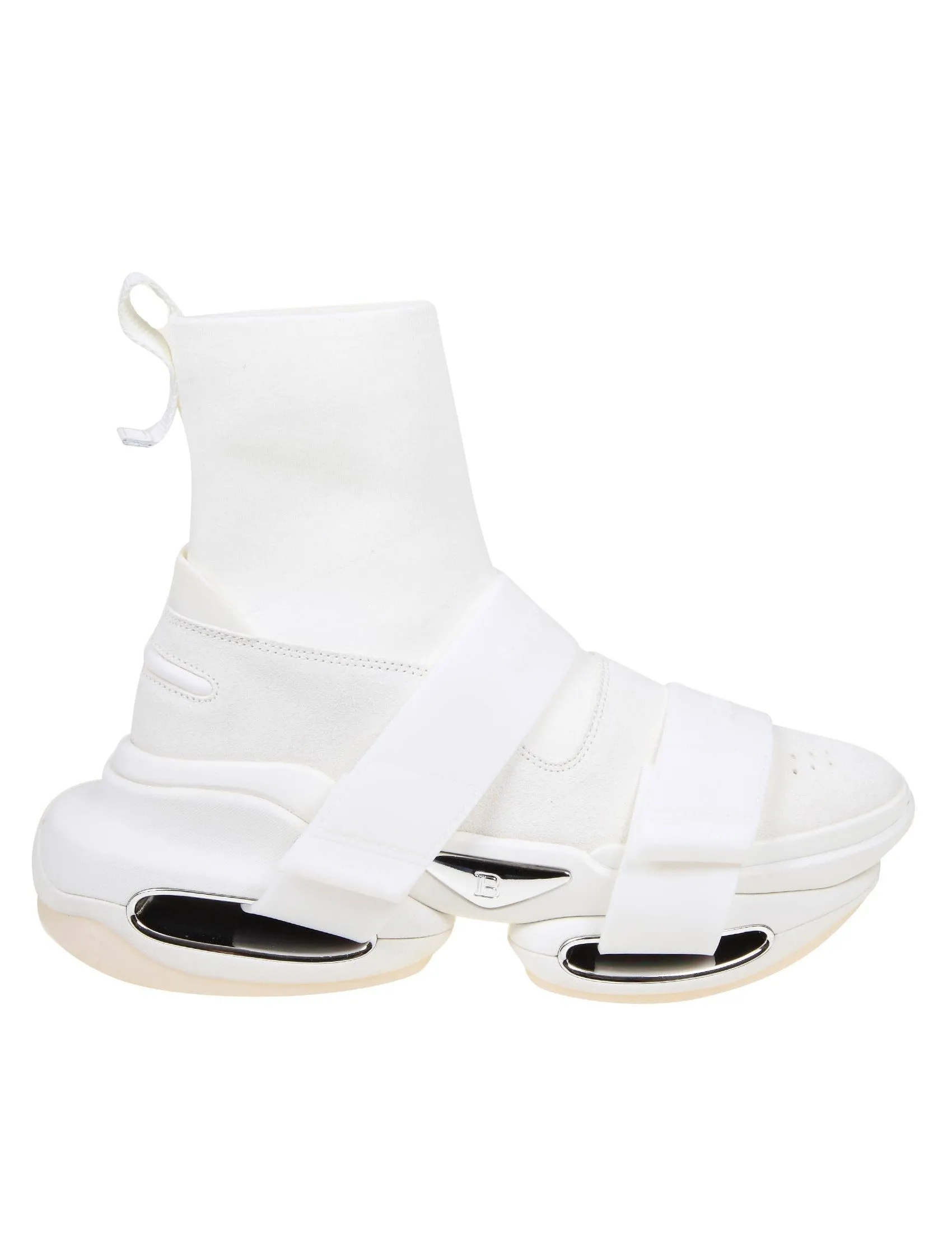 Balmain B-Bold Strapped High-Top Sneakers