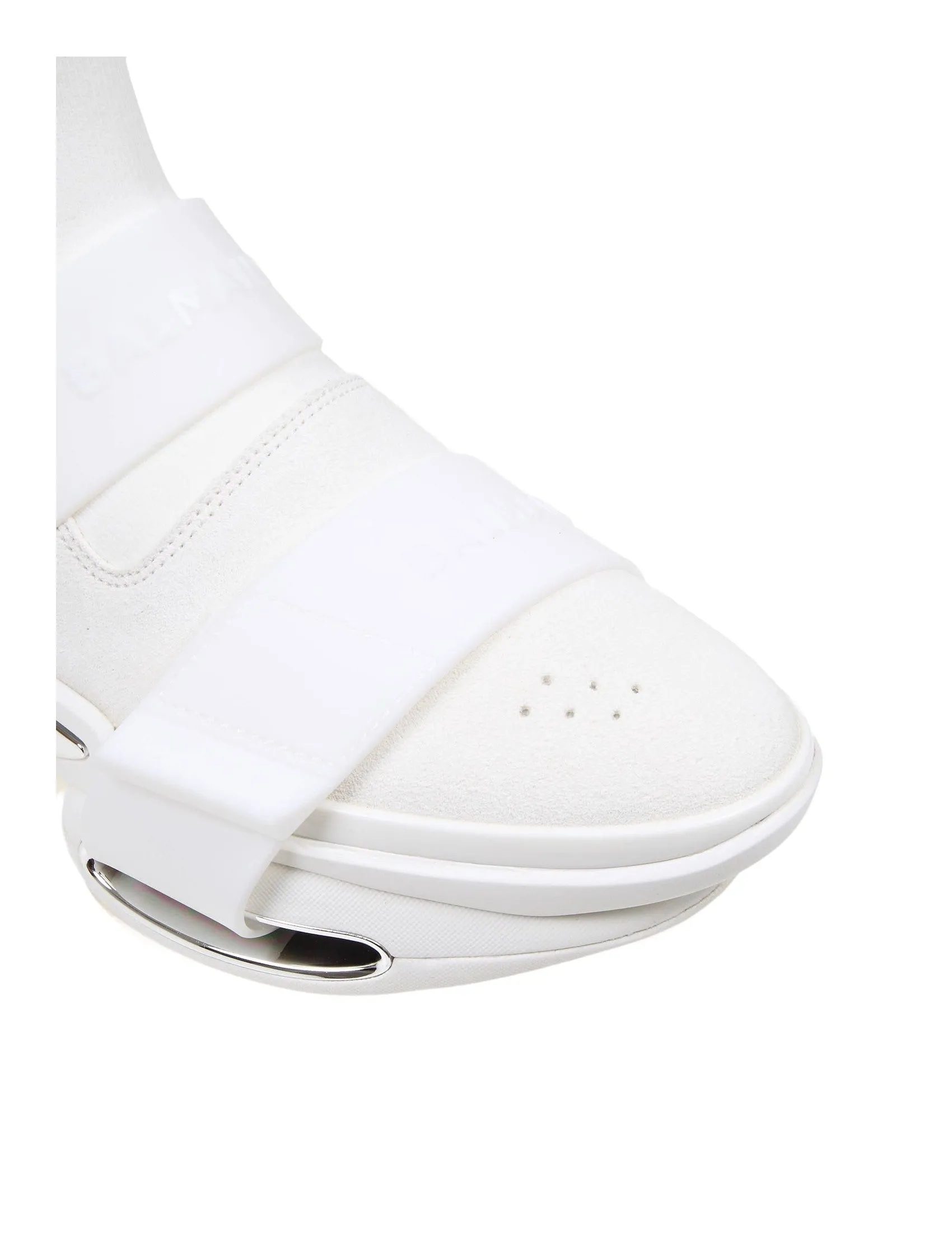 Balmain B-Bold Strapped High-Top Sneakers