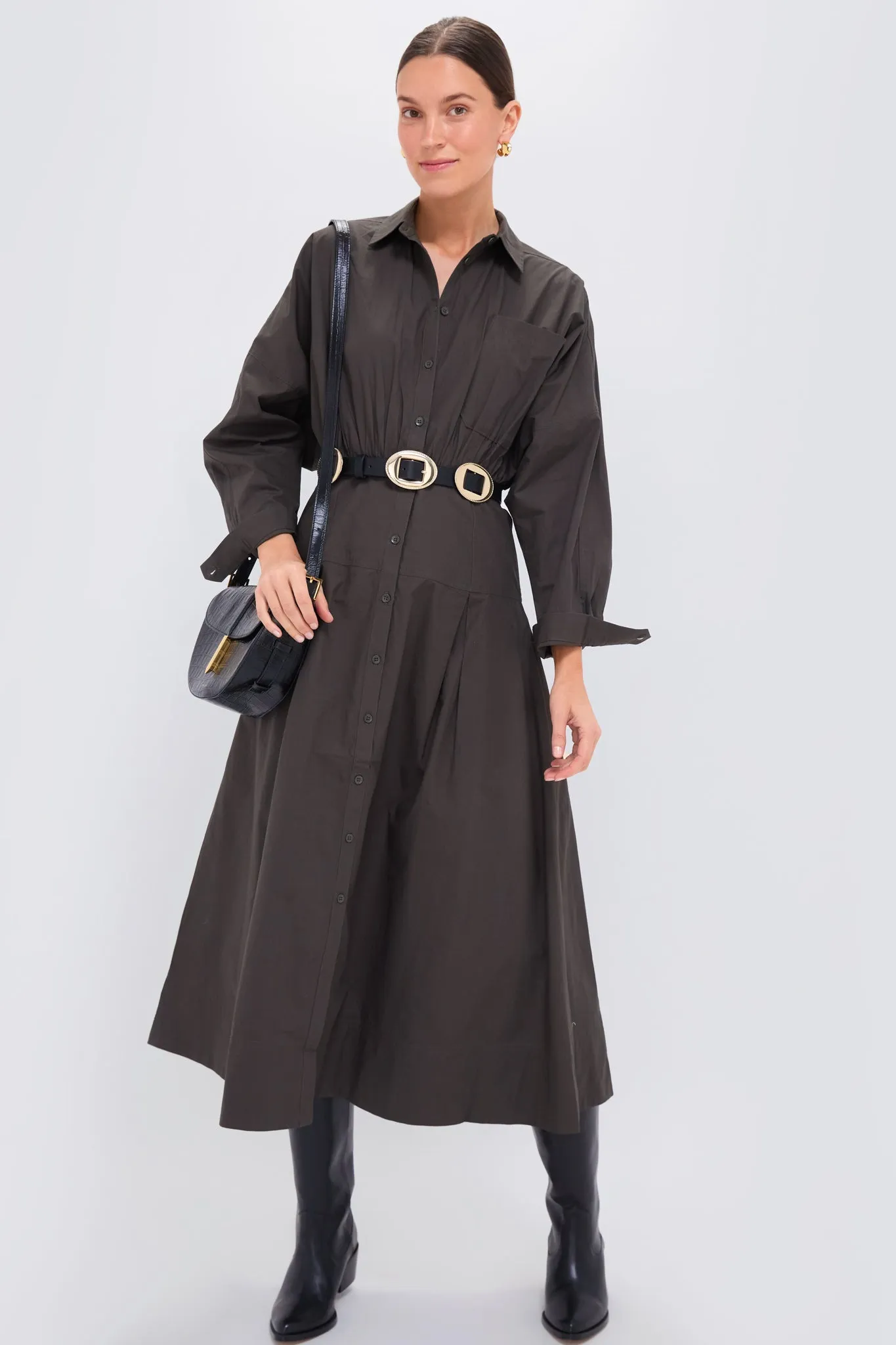 Black Leather Tall Boot