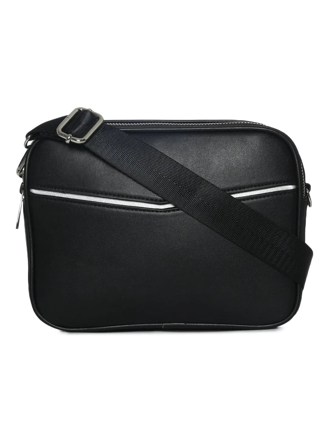Black PU Long Sling Bag