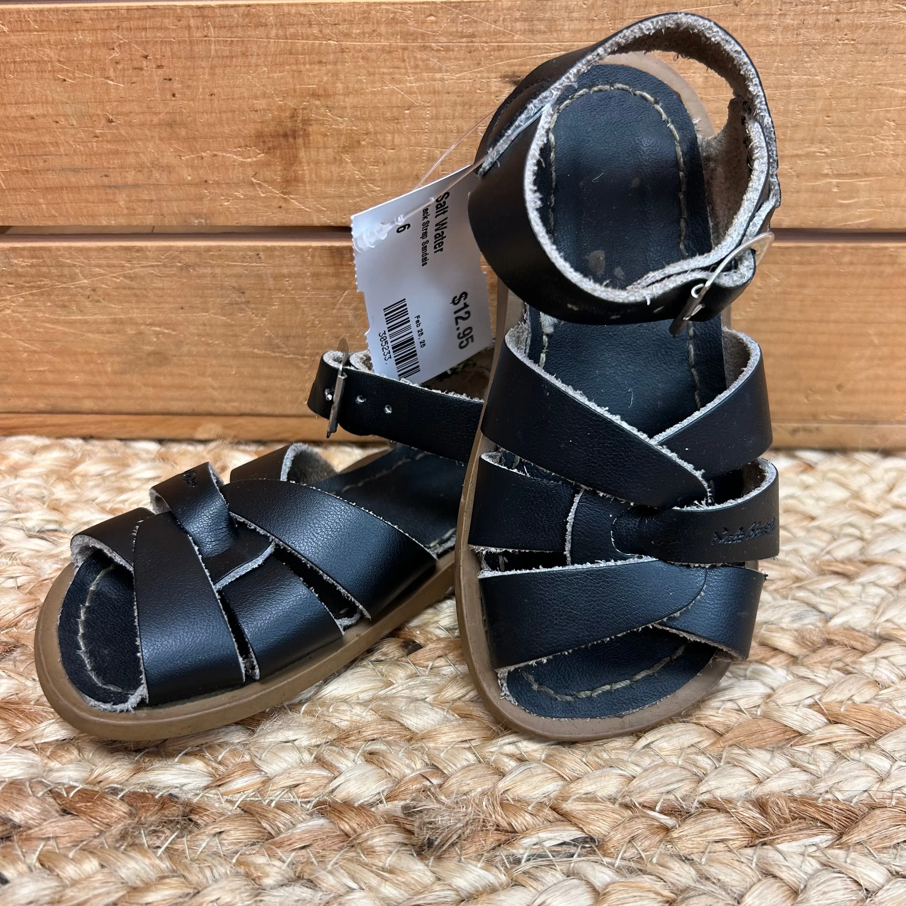 Black Strap Sandals