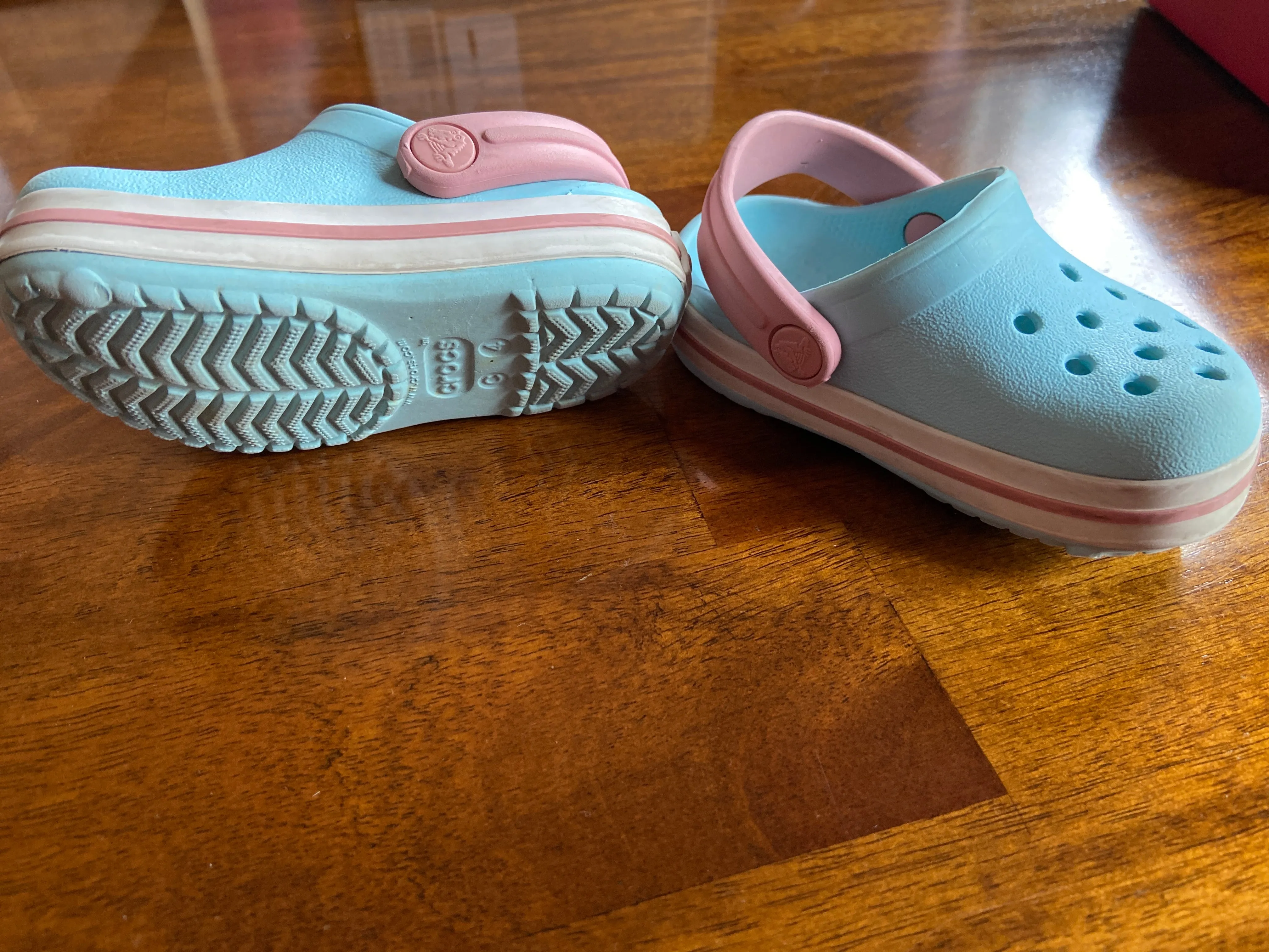 Blue and pink Baby Crocs , Shoes 4 (Baby: 0-12 mth)