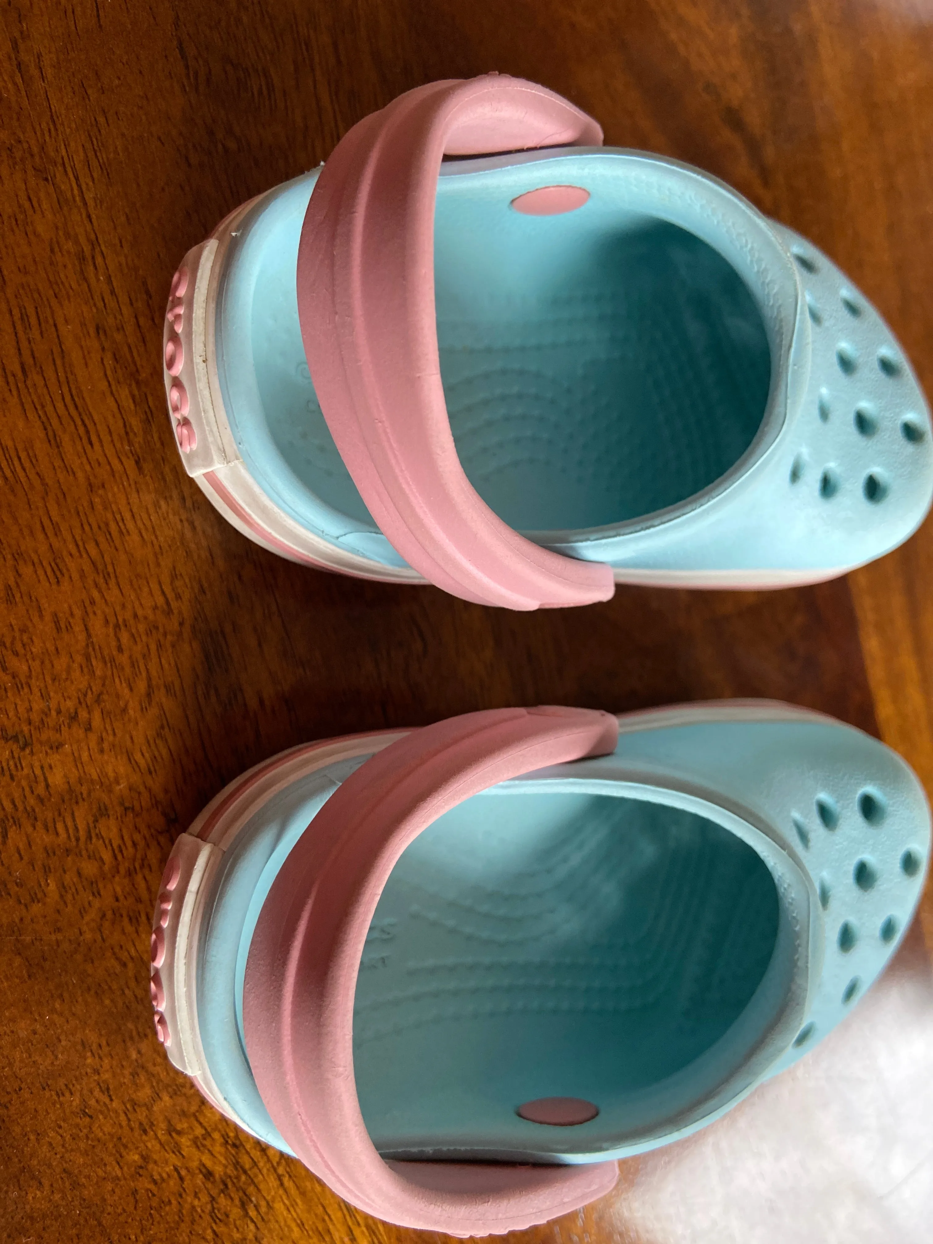 Blue and pink Baby Crocs , Shoes 4 (Baby: 0-12 mth)