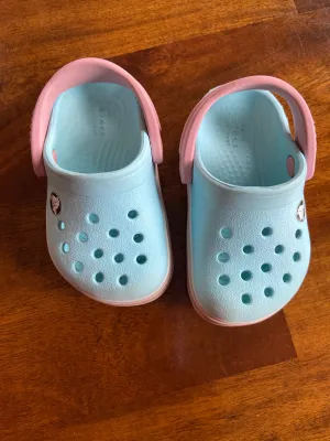 Blue and pink Baby Crocs , Shoes 4 (Baby: 0-12 mth)