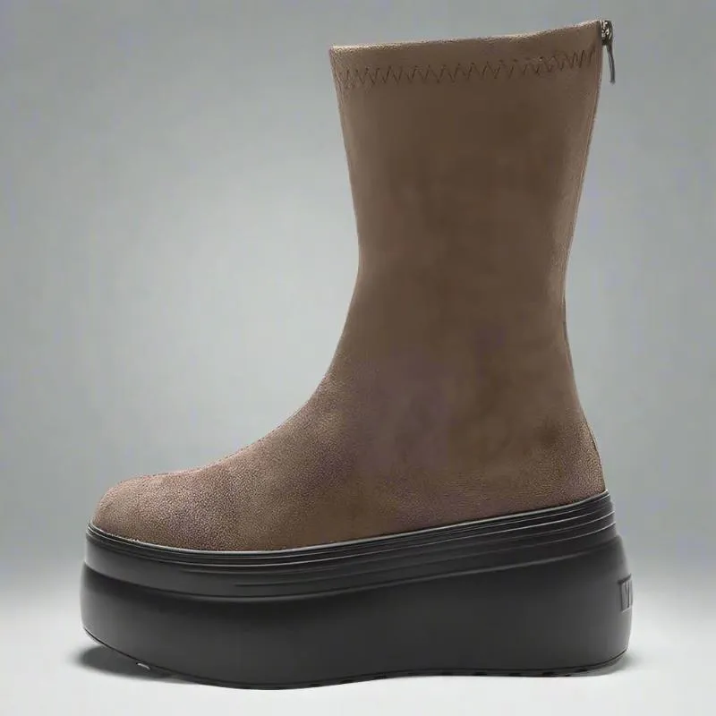 Buy Suede Platform Boots for Women | Chic & Comfortable Wedge Heels