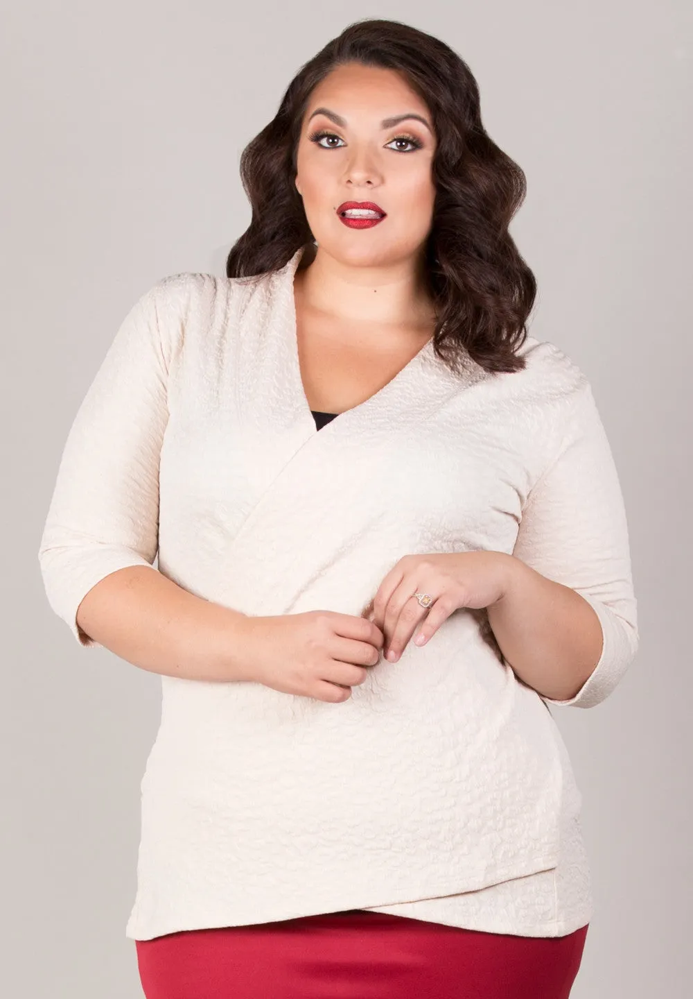 Camille Faux Wrap Top
