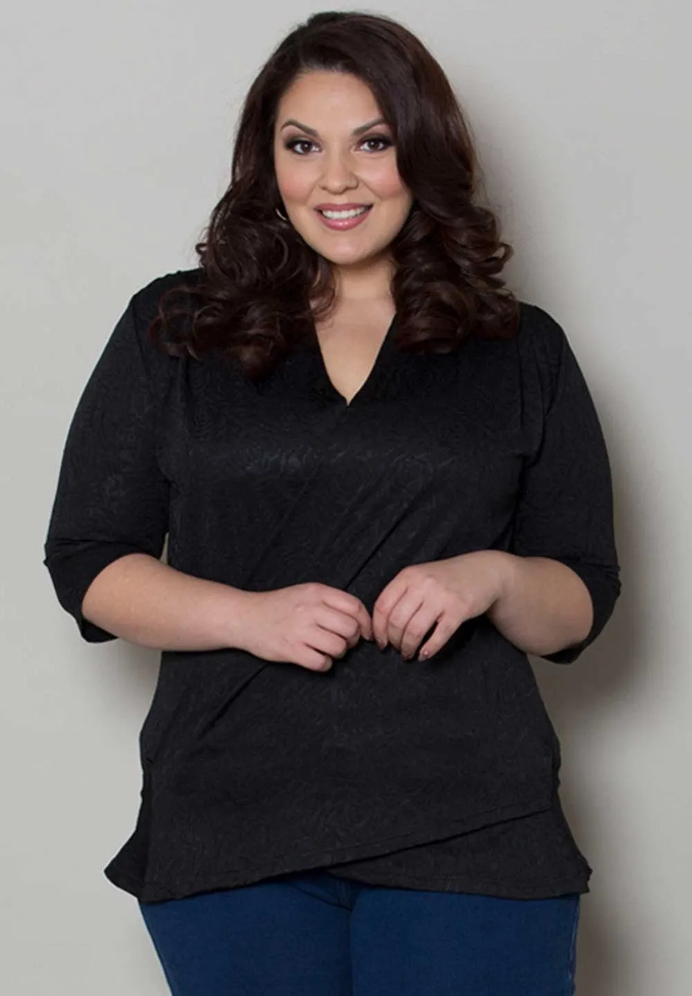 Camille Faux Wrap Top