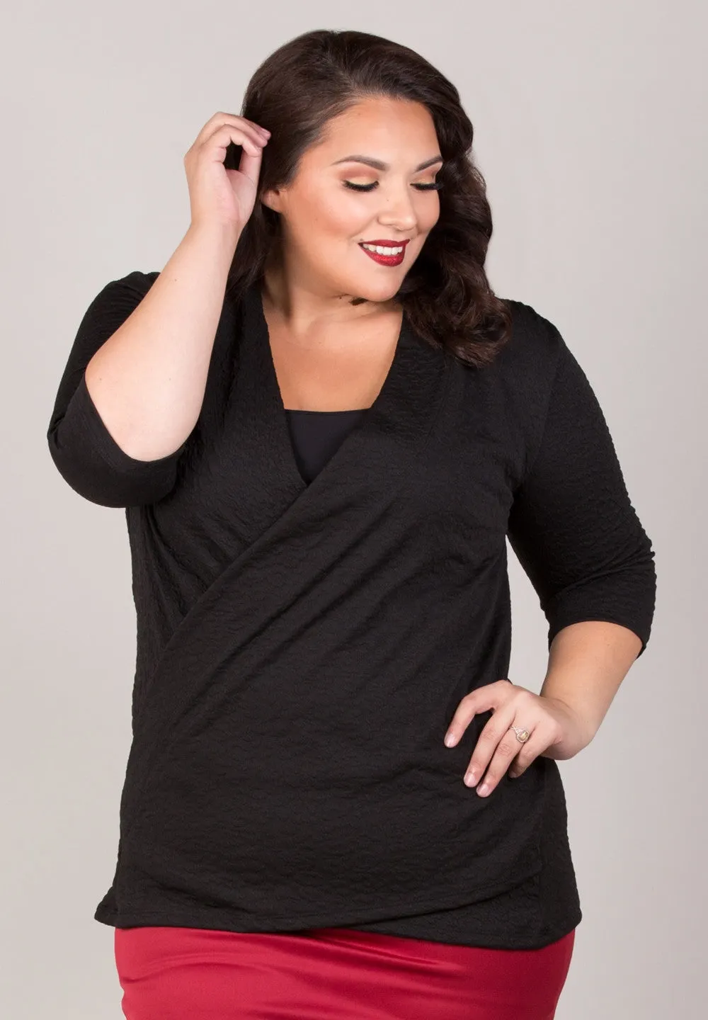 Camille Faux Wrap Top