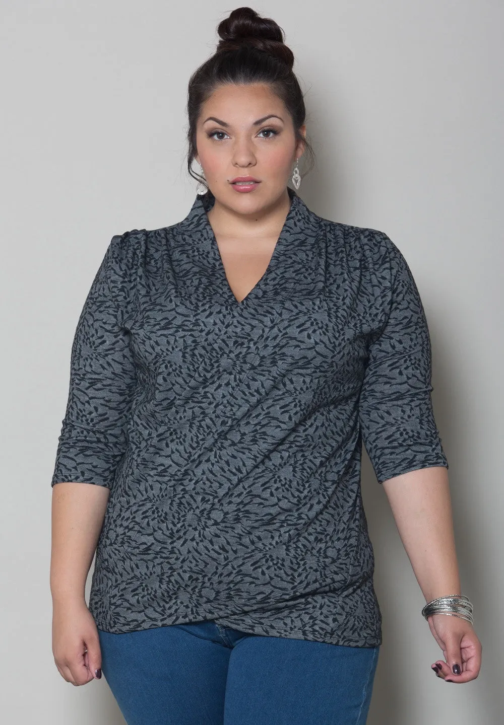 Camille Faux Wrap Top