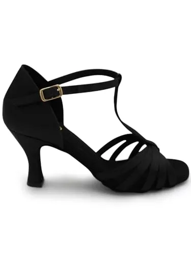Capezio Women's Sara 2.5" Ballroom Shoe, 8 Black