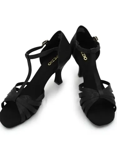 Capezio Women's Sara 2.5" Ballroom Shoe, 8 Black