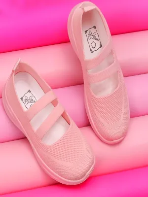 Chic Comfort Pink Knit Slip-On Shoes