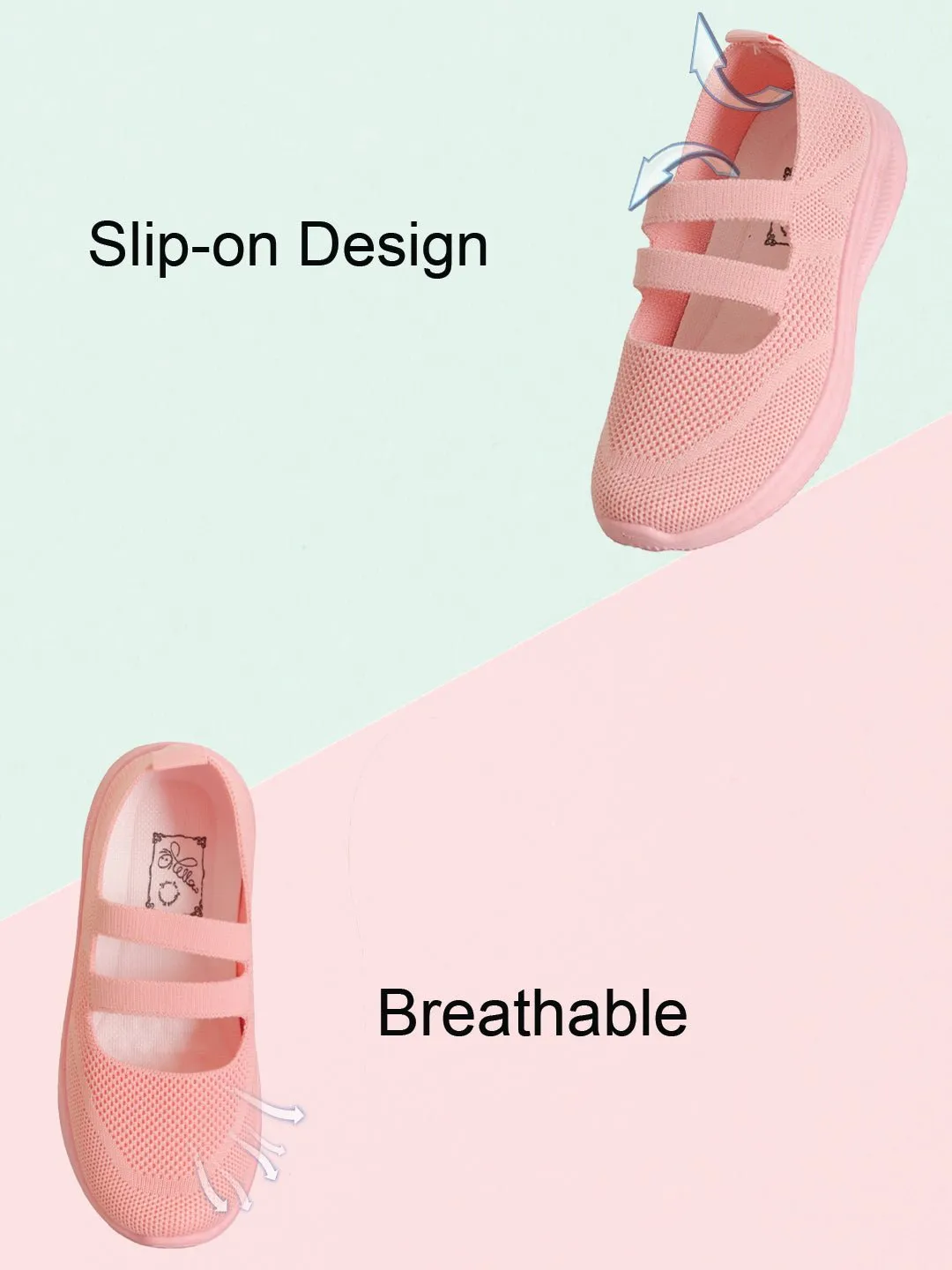 Chic Comfort Pink Knit Slip-On Shoes