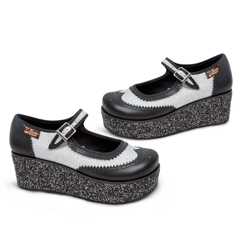 Chocolaticas® Havana Glitter Women's Mary Jane Platform From Hot Chocolate Design