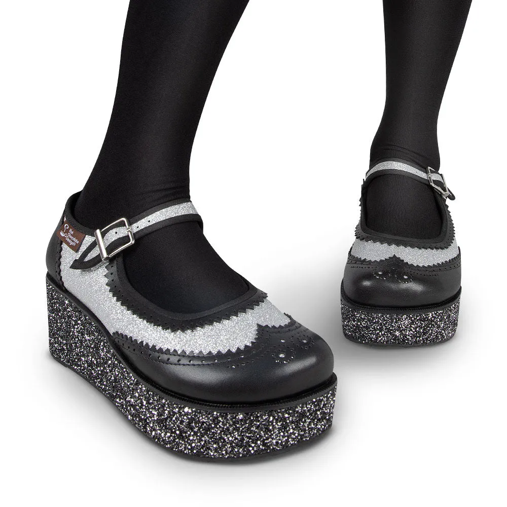Chocolaticas® Havana Glitter Women's Mary Jane Platform From Hot Chocolate Design