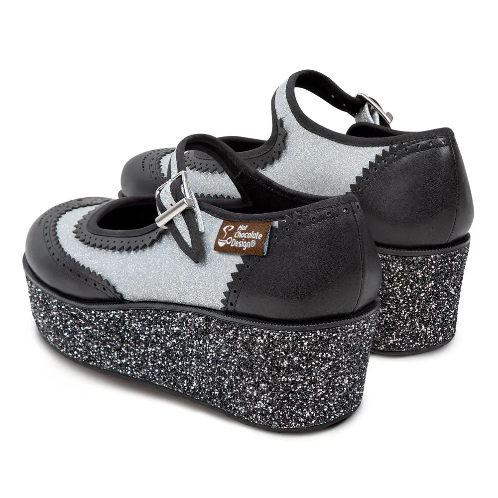 Chocolaticas® Havana Glitter Women's Mary Jane Platform From Hot Chocolate Design