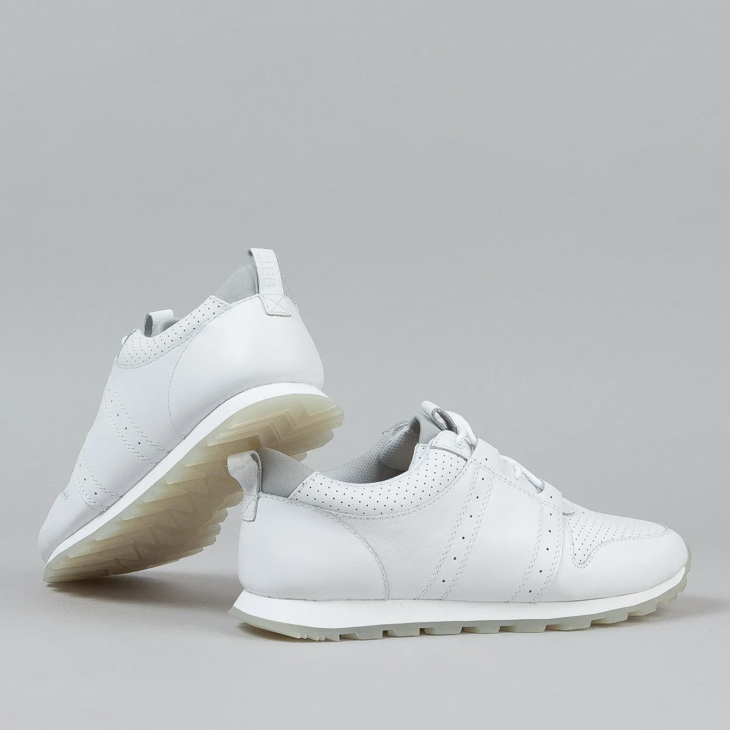 Clae Mills Shoes - White Tumbled Leather