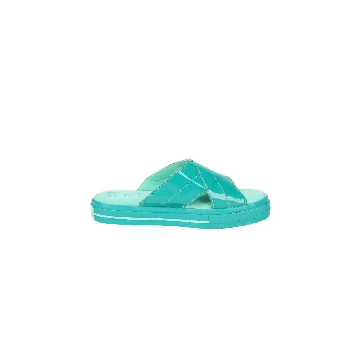 Converse Opi X One Star 'Dance Party' Flat Sandals Fabric Green Colour For Women