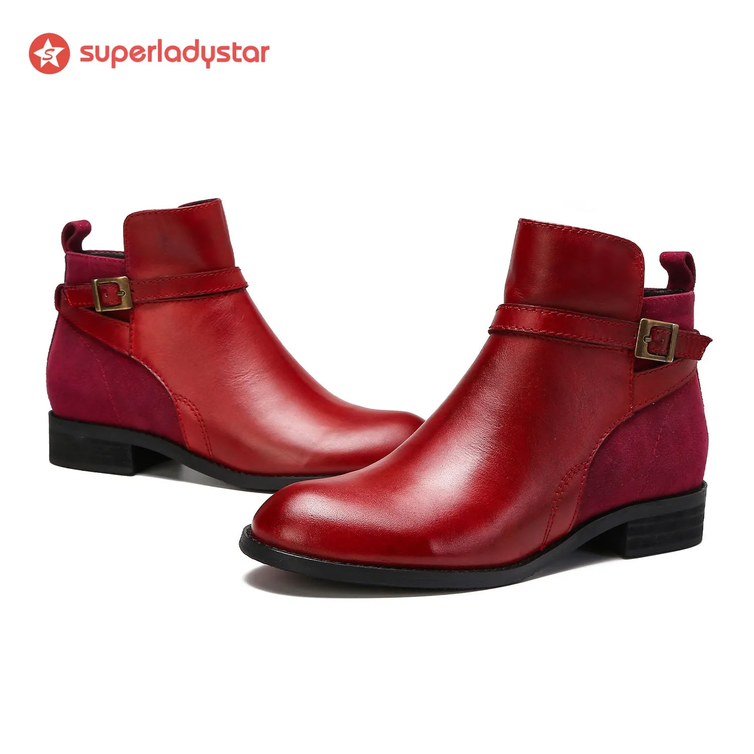 Cozy Leather Flat Boots