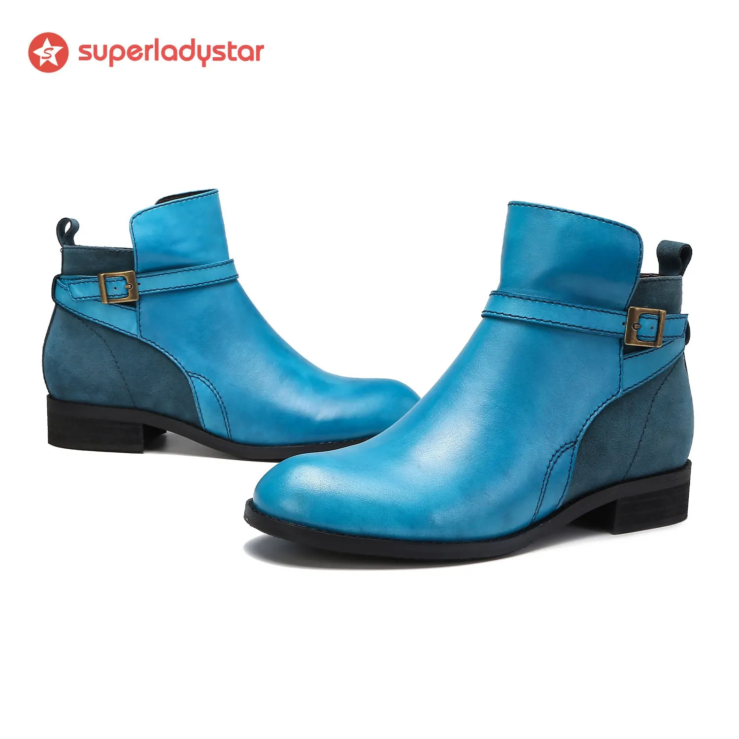 Cozy Leather Flat Boots