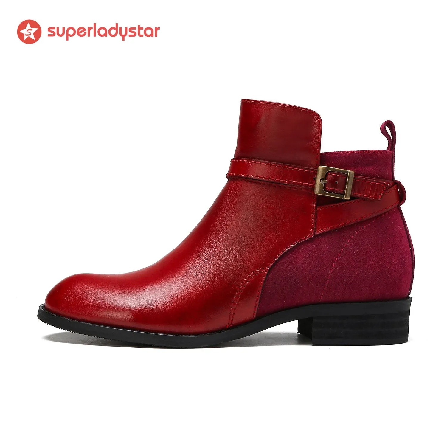 Cozy Leather Flat Boots