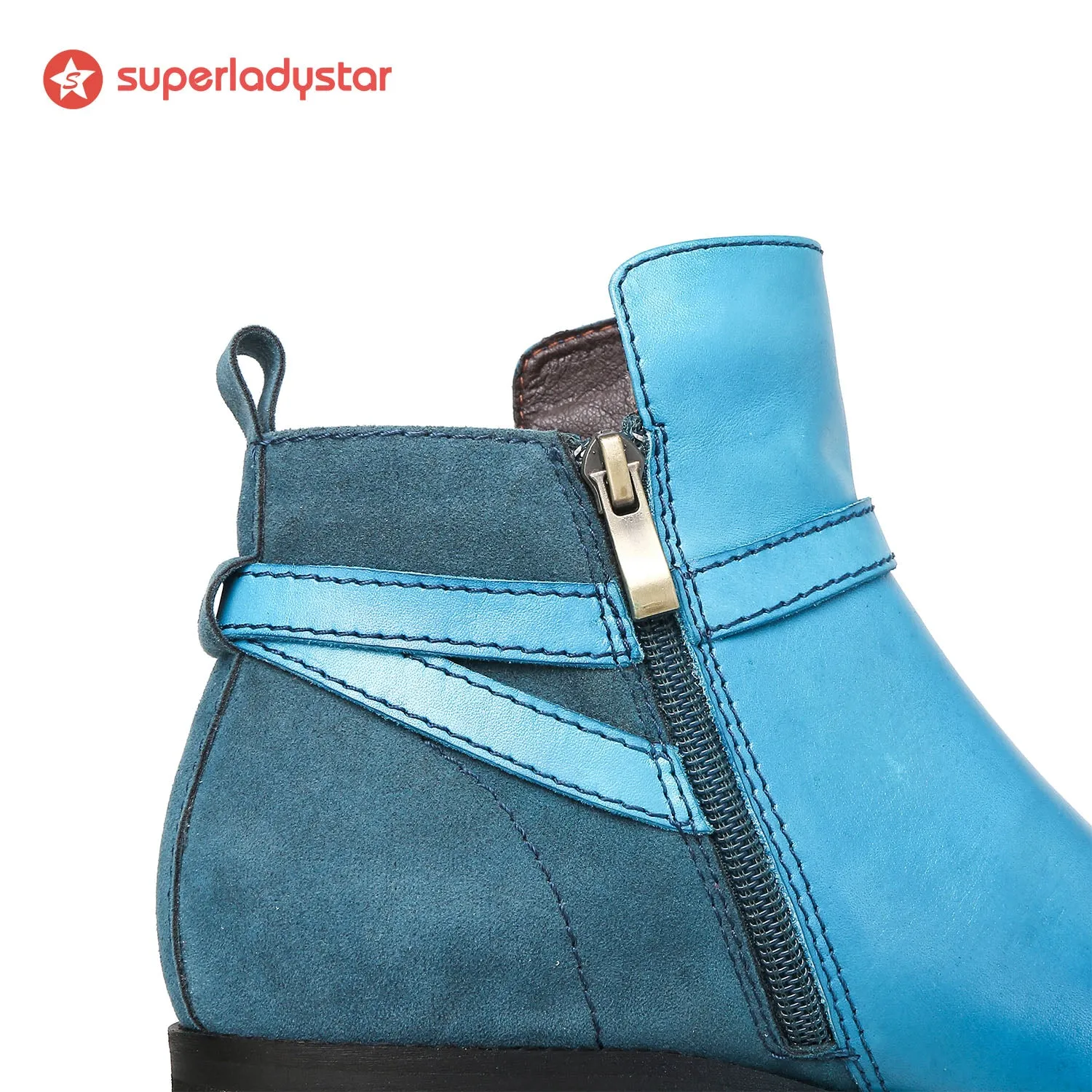 Cozy Leather Flat Boots